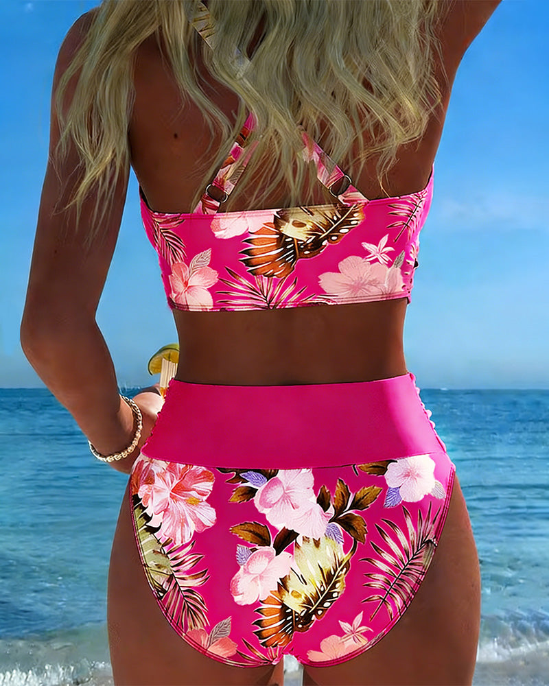 Julie – Floral Contrast Bikini