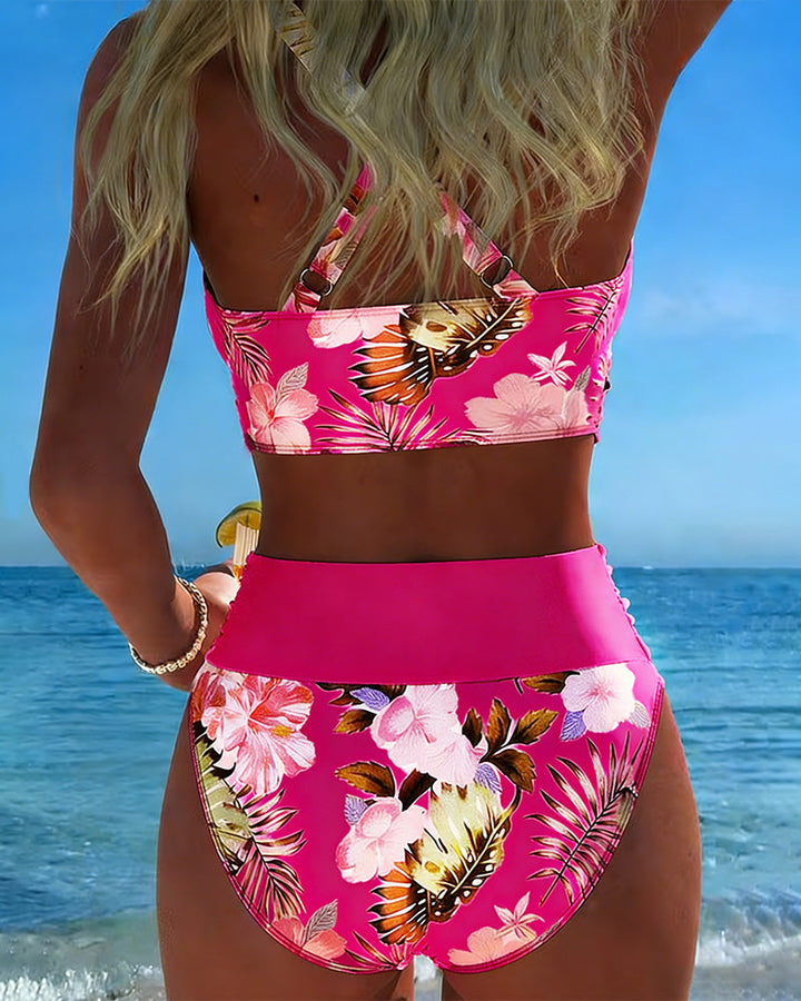 Julie – Floral Contrast Bikini