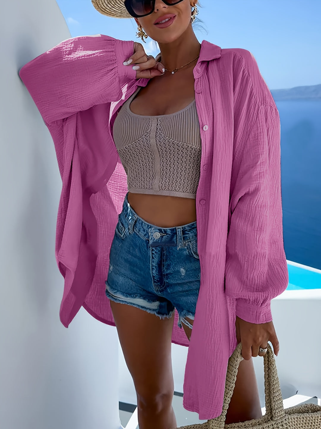 Catherine – Elegant French-Style Loose Fit Shirt