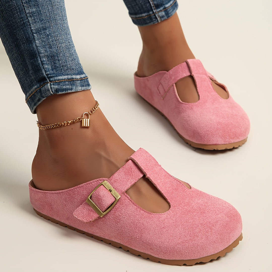 Joyce – Minimalist Buckle Clogs
