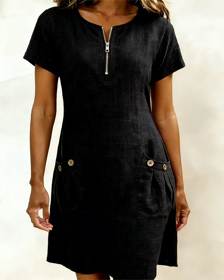 Brenda – Elegant Zip Dress