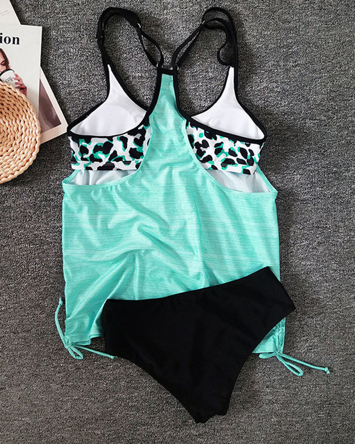 Maria – Modern Leopard Print Tankini