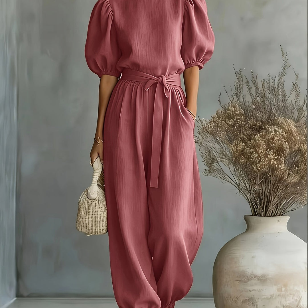 Judith – Bohemian Puff Sleeve Jumpsuit