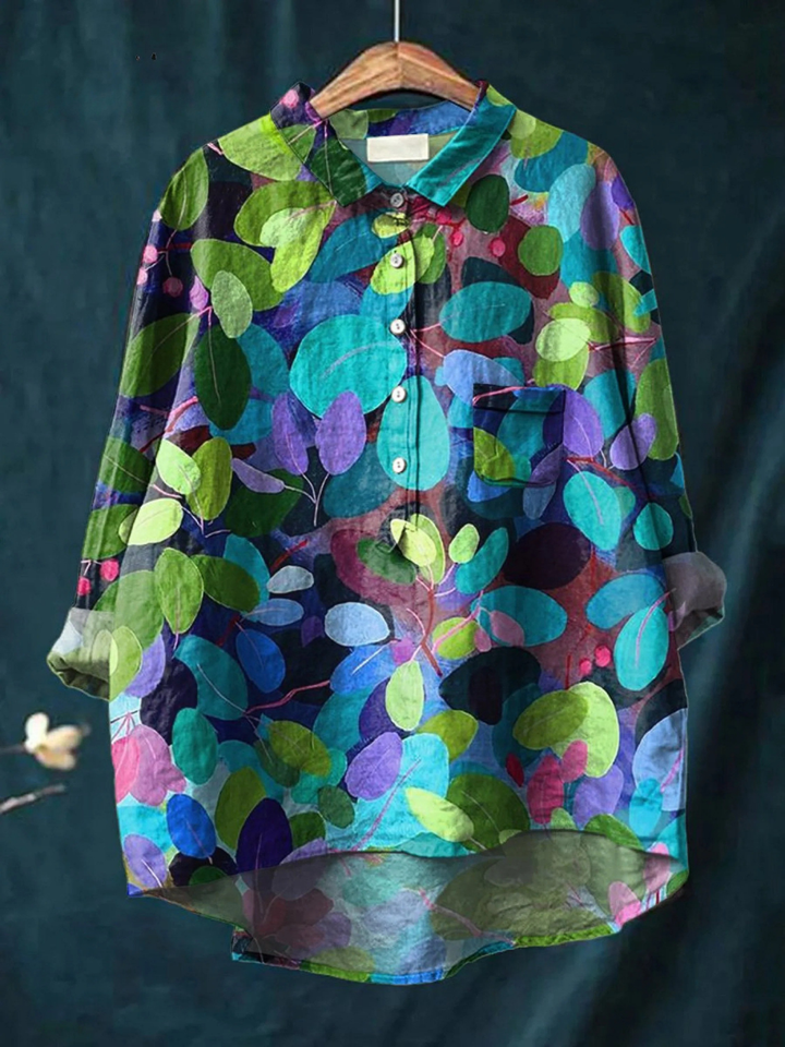 Sharon™ | Summer Forest Art Printed Casual Shirt