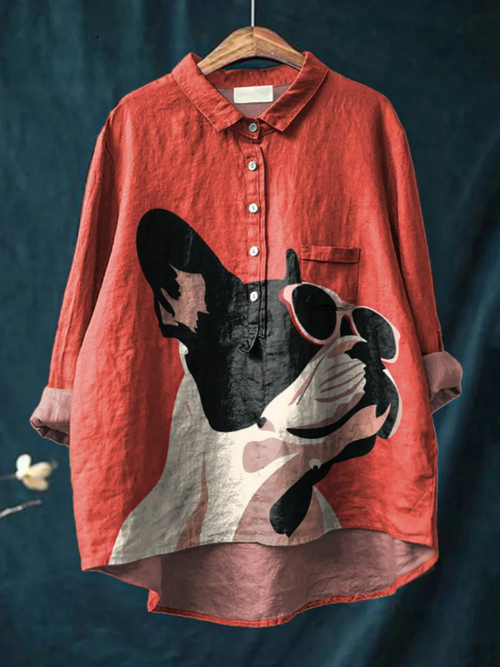 Betty™ | French Bulldog Sunglasses Casual Shirt