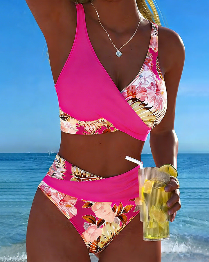 Julie – Floral Contrast Bikini