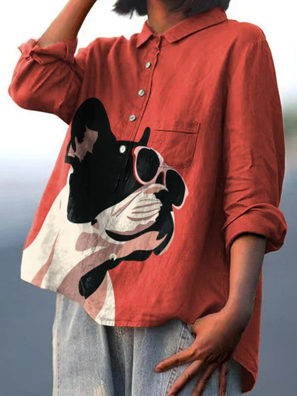 Betty™ | French Bulldog Sunglasses Casual Shirt