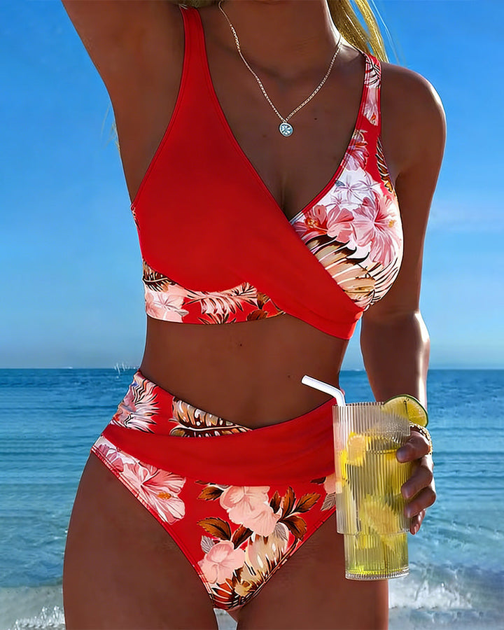 Julie – Floral Contrast Bikini