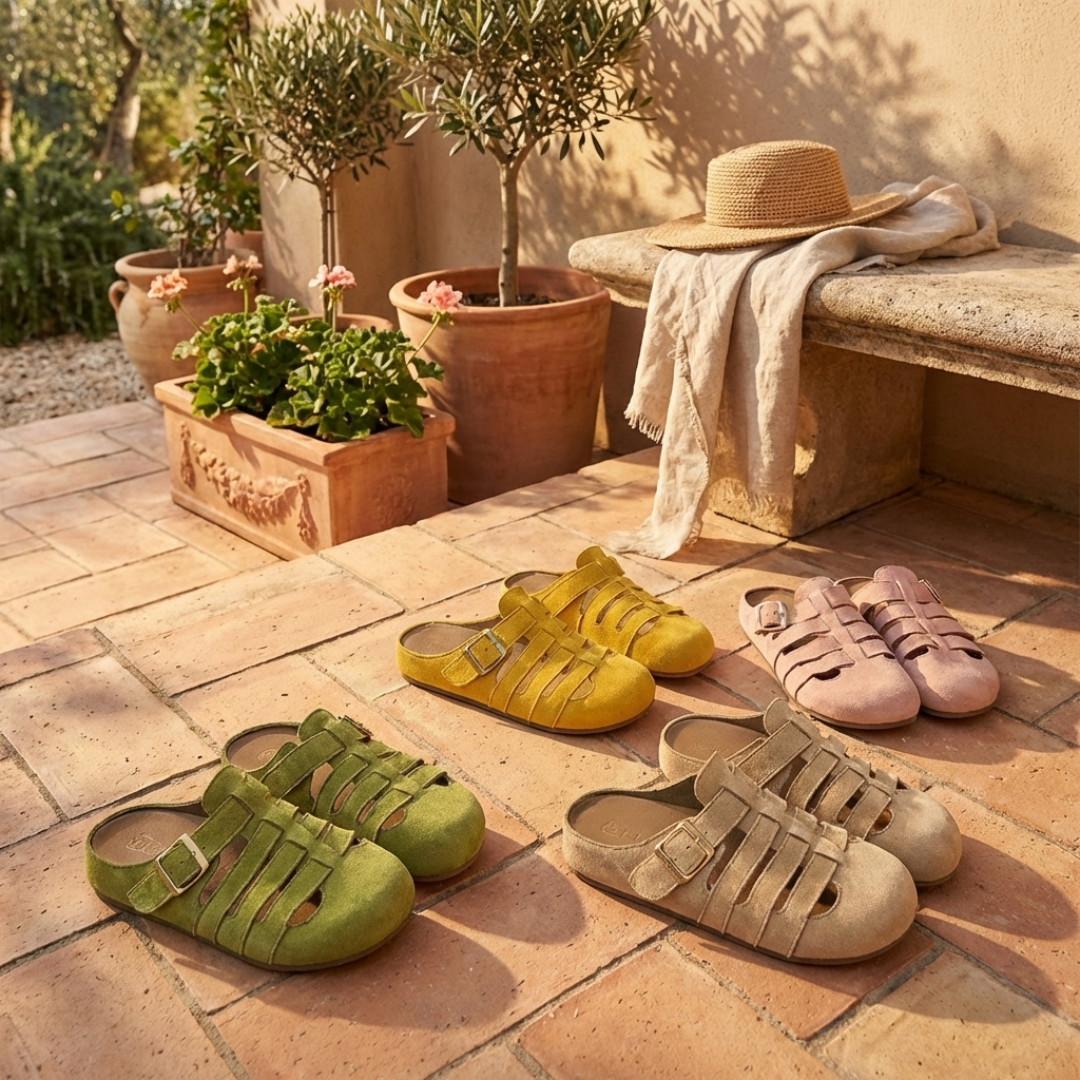 Sharon – Comfort Slip-On Mule Sandals