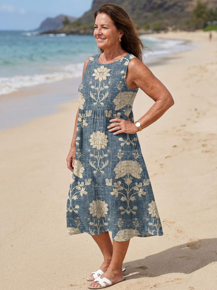 Sandra – Floral Midi Dress