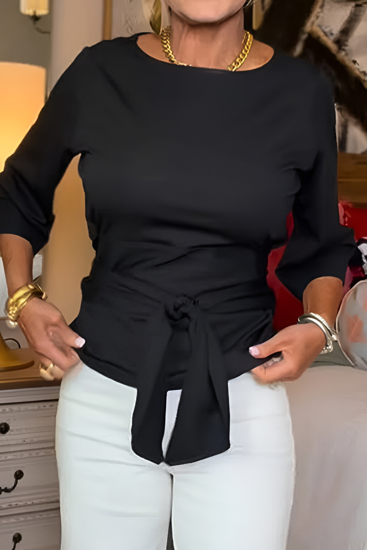 Maya – Elegant Top With Waist Cord