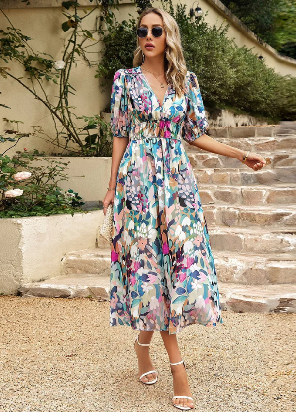 Jean – Floral Smocked Dress