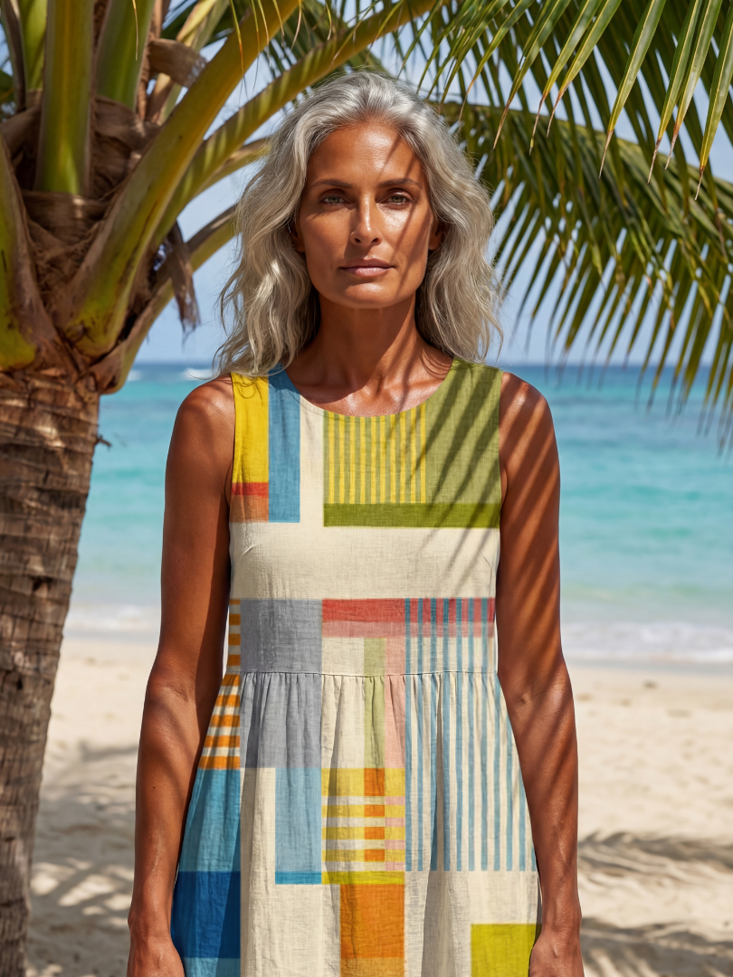 Lori – Colourful Midi Robe