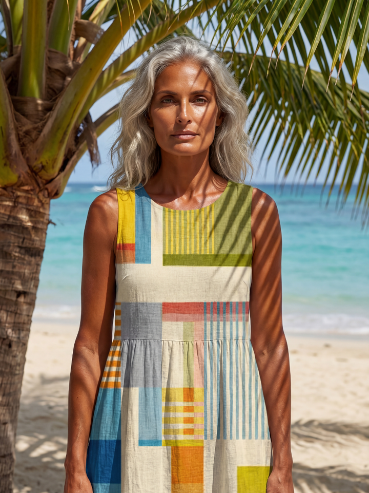 Lori – Colourful Midi Robe