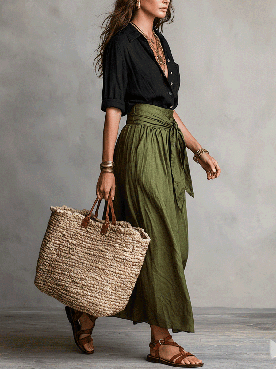 Kelly – Effortless Elegance Boho Skirt Set