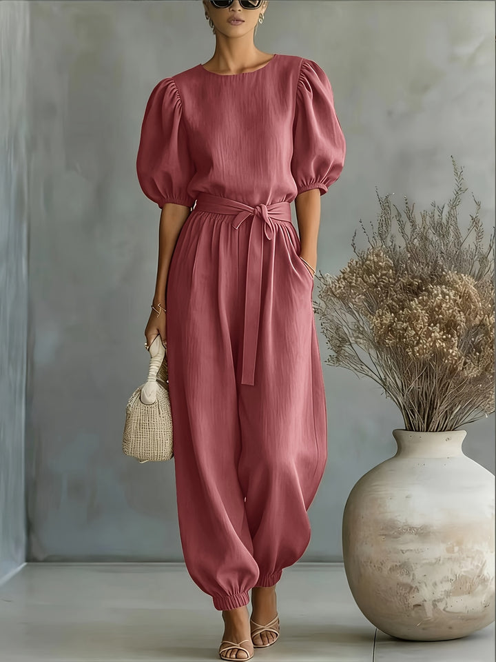 Judith – Bohemian Puff Sleeve Jumpsuit