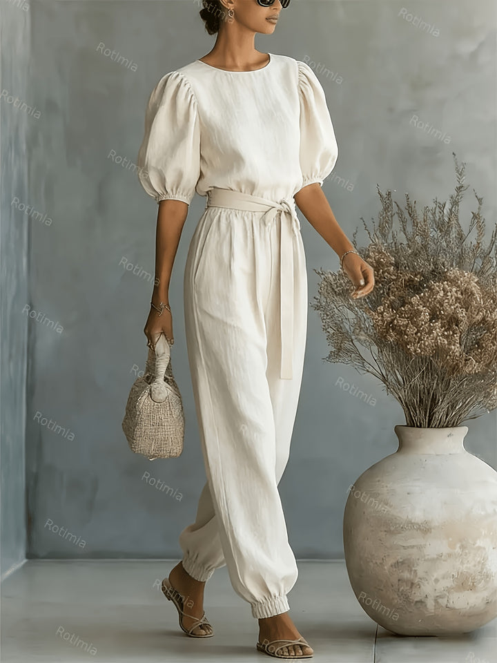 Judith – Bohemian Puff Sleeve Jumpsuit