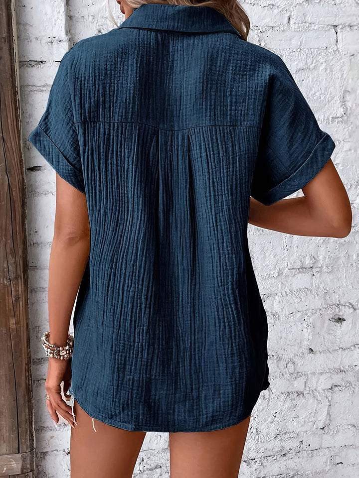 Natalie – Collared Casual Summer Shirt