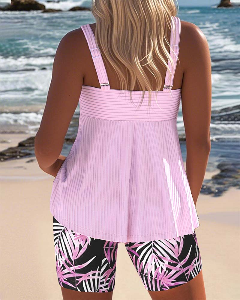 Cheryl – Colourful Tankini Set