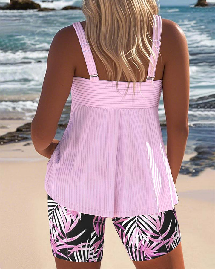 Cheryl – Colourful Tankini Set