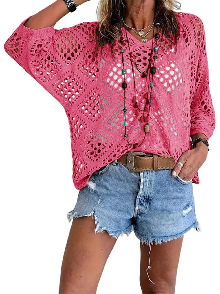Nicole – Relaxed Jersey Openwork