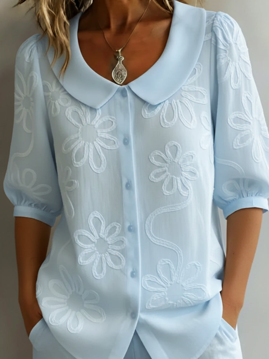 Betty – Light Floral Blouse