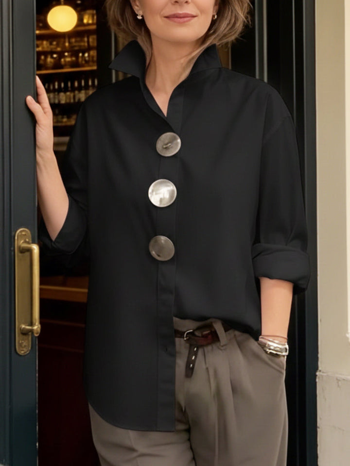 Kayla – Statement Button Blouse