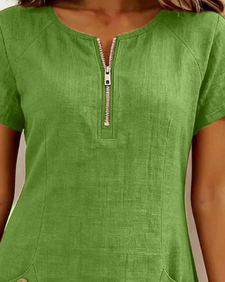 Brenda – Elegant Zip Dress