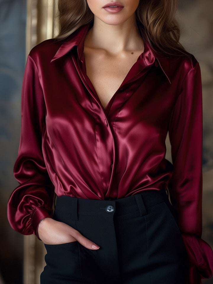 Lori – Elegant Satin Blouse