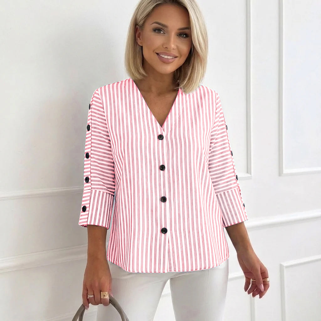 Maria – Comfortable Striped Shirt