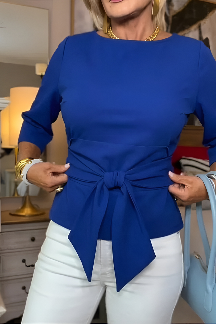 Maya – Elegant Top With Waist Cord
