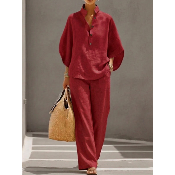 Nancy – Elegant Cotton Linen Set