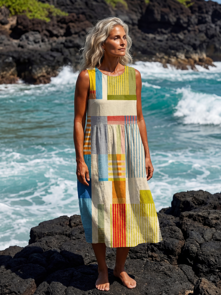 Lori – Colourful Midi Robe