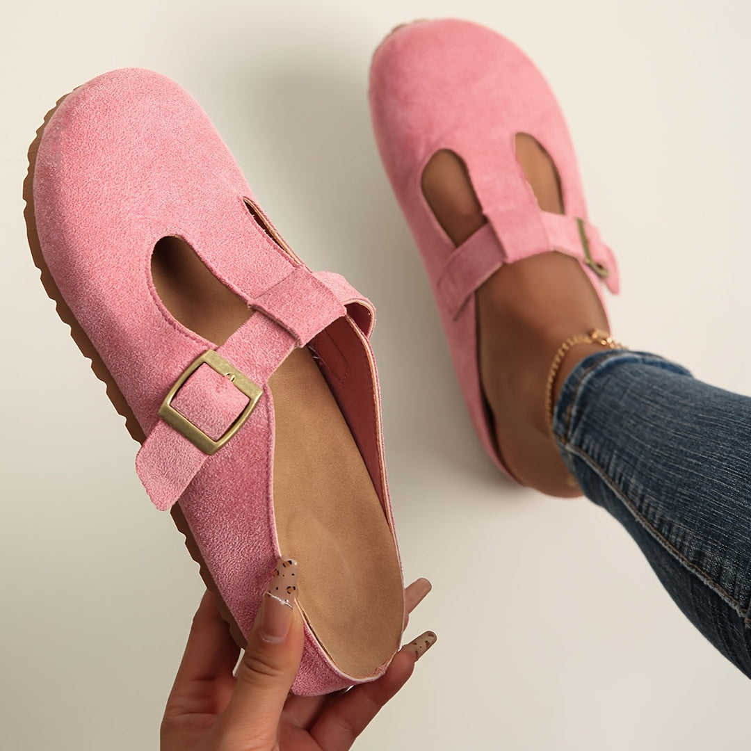 Joyce – Minimalist Buckle Clogs