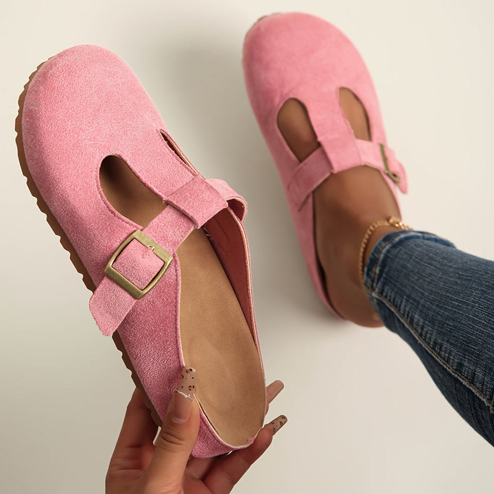 Joyce – Minimalist Buckle Clogs