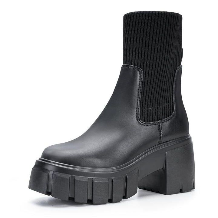 AVA™ - Women Chelsea Ankle Boots Chunky Slip On Booties