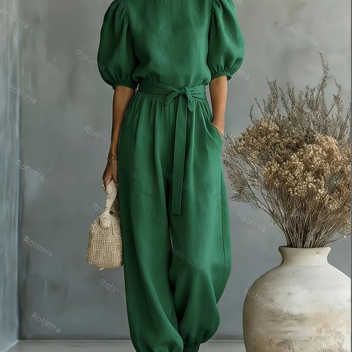 Judith – Bohemian Puff Sleeve Jumpsuit