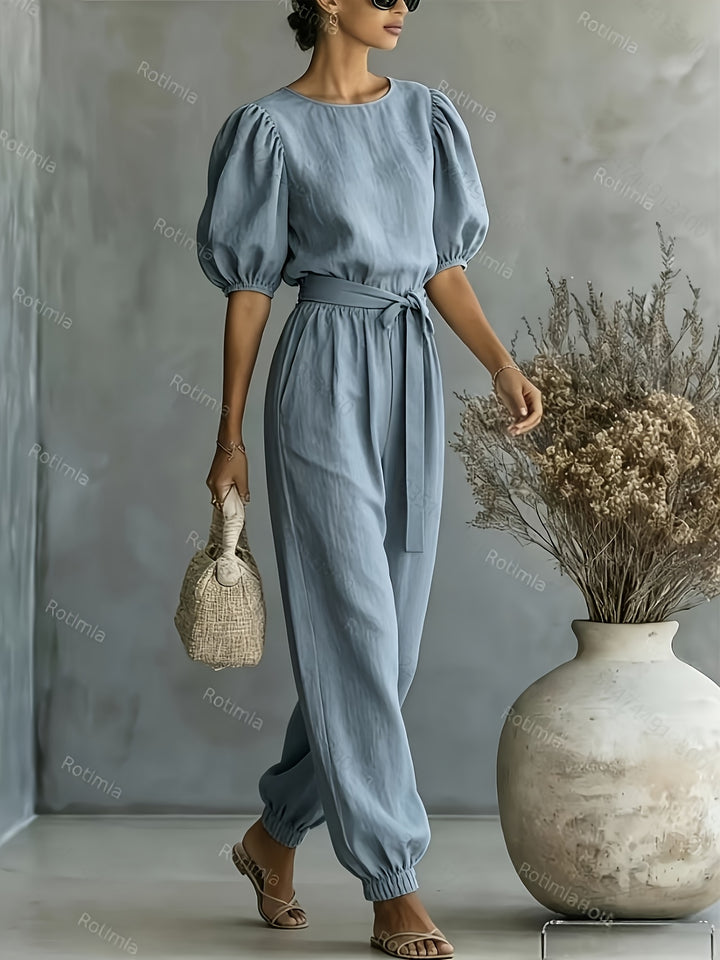 Judith – Bohemian Puff Sleeve Jumpsuit