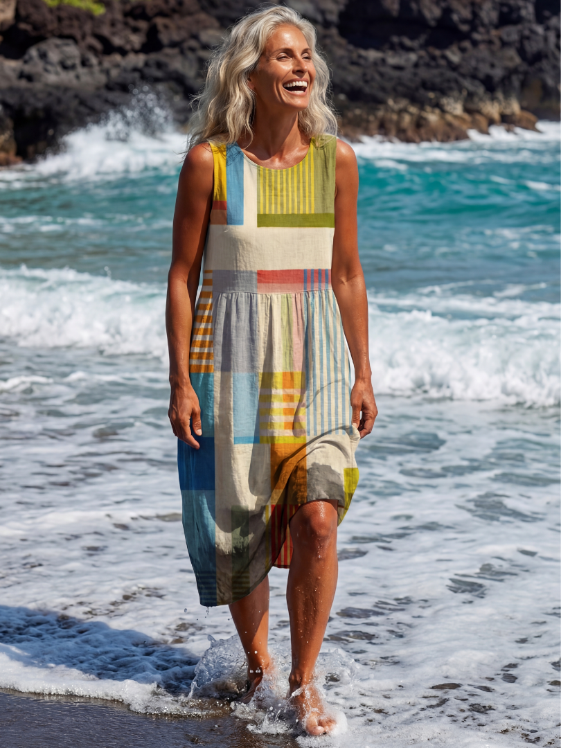 Lori – Colourful Midi Robe