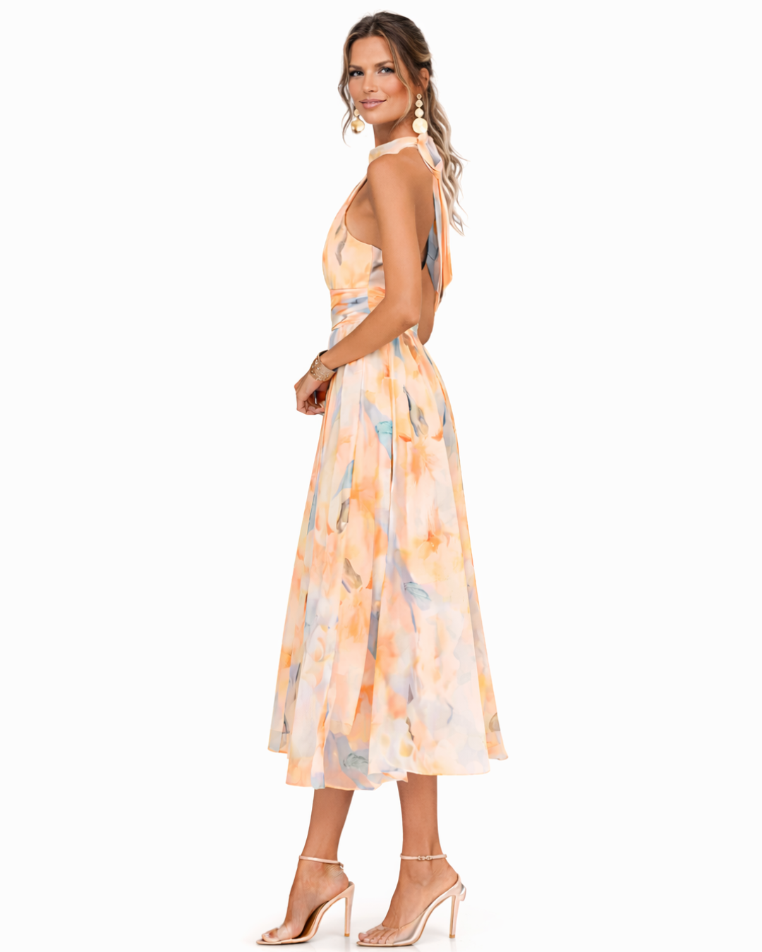 Dorothy – Halter Watercolour Dress