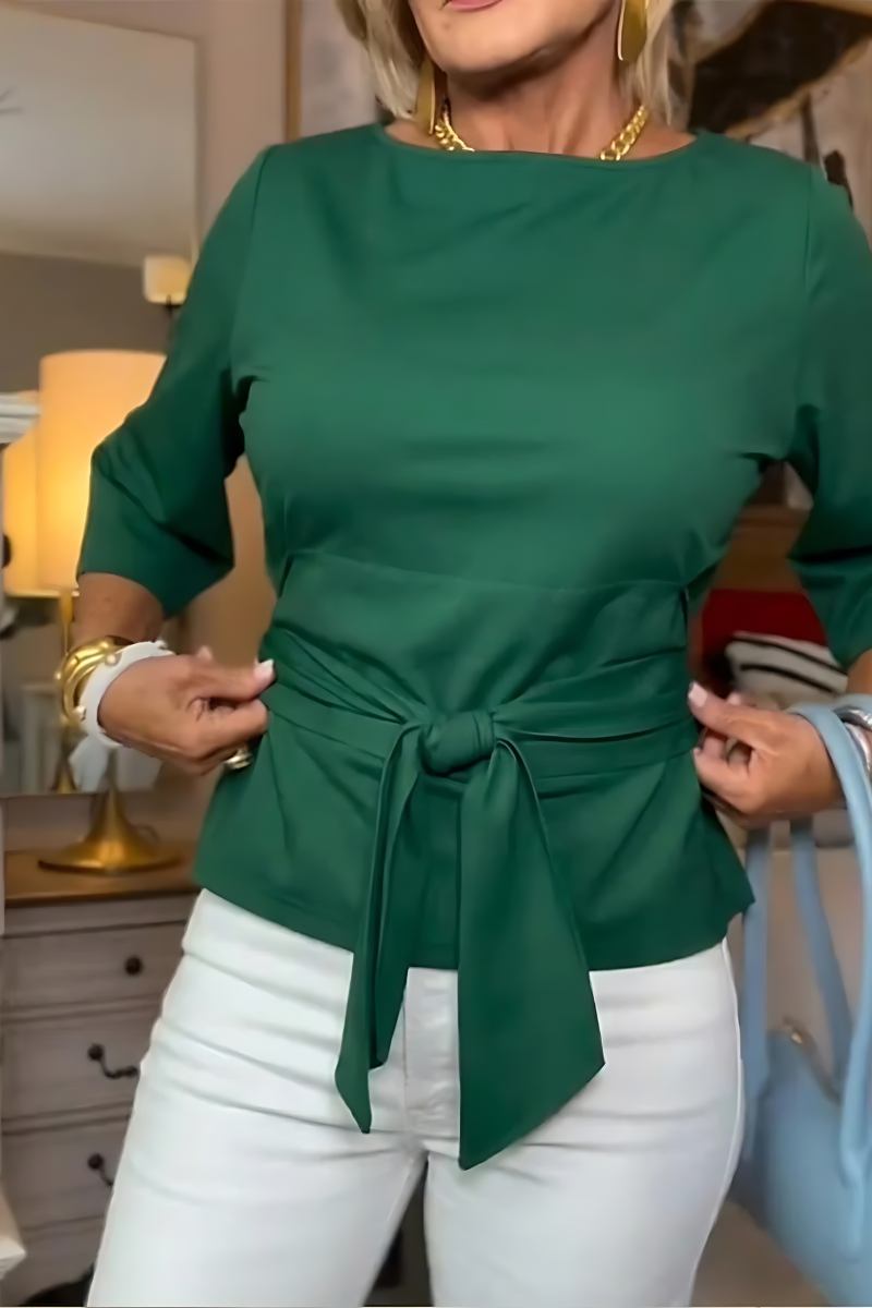 Maya – Elegant Top With Waist Cord
