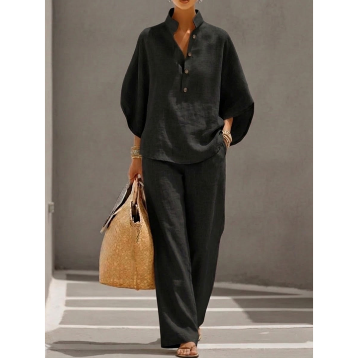 Nancy – Elegant Cotton Linen Set