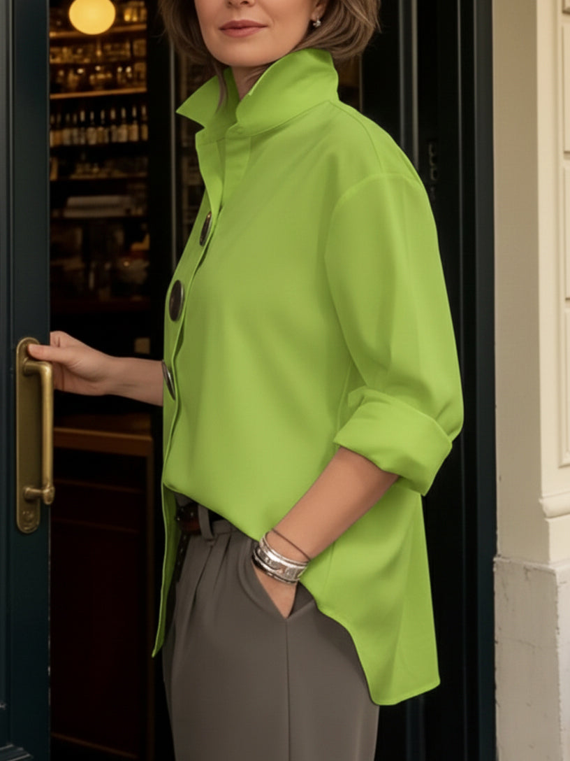 Kayla – Statement Button Blouse