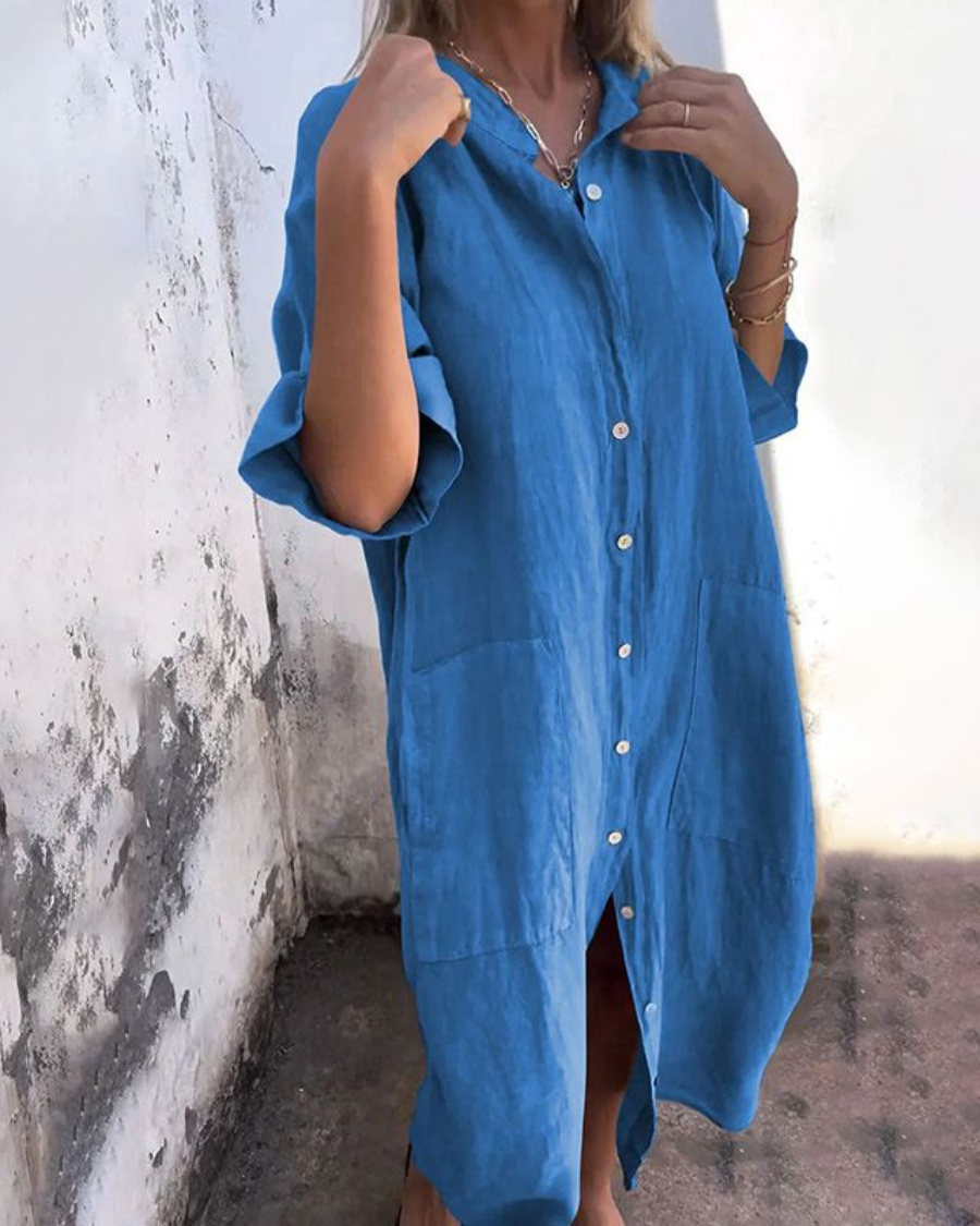 Samantha – Graceful Shirt Dress