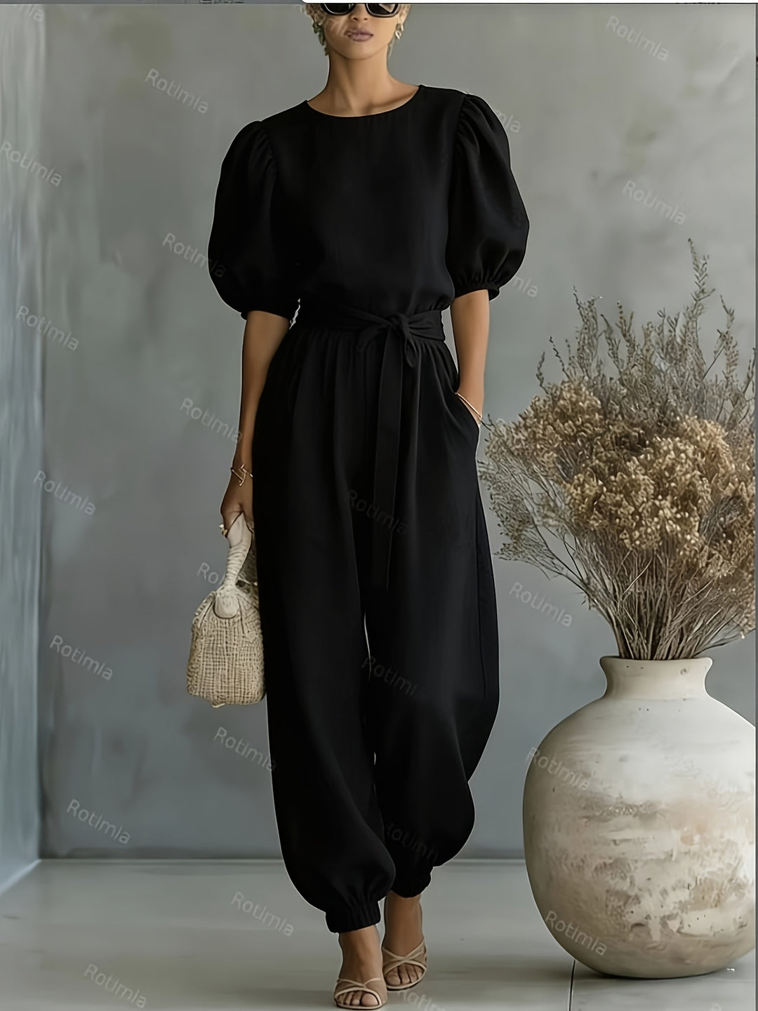 Judith – Bohemian Puff Sleeve Jumpsuit