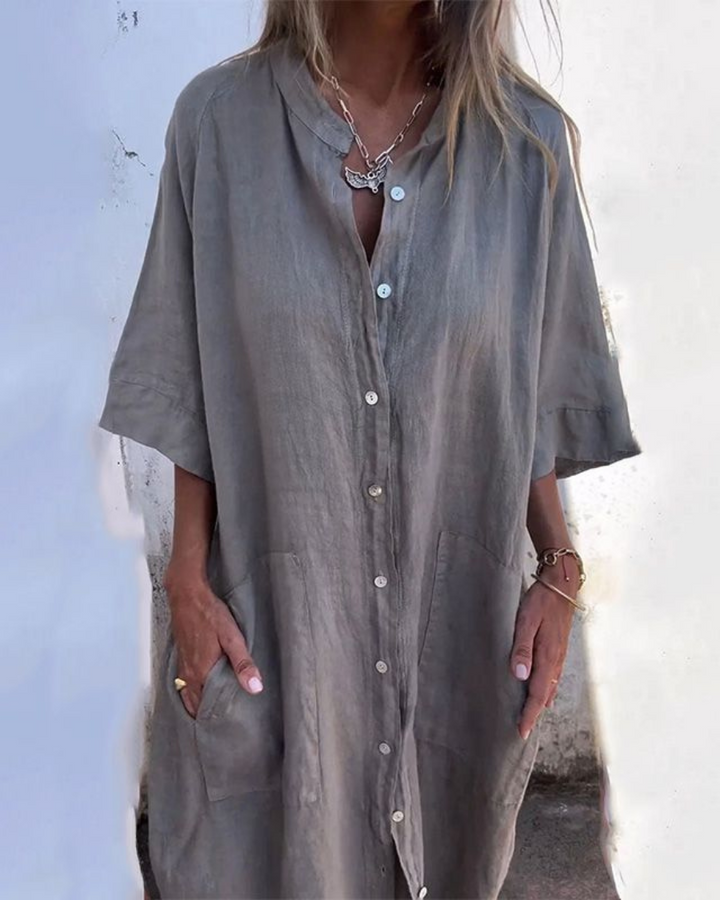 Samantha – Graceful Shirt Dress