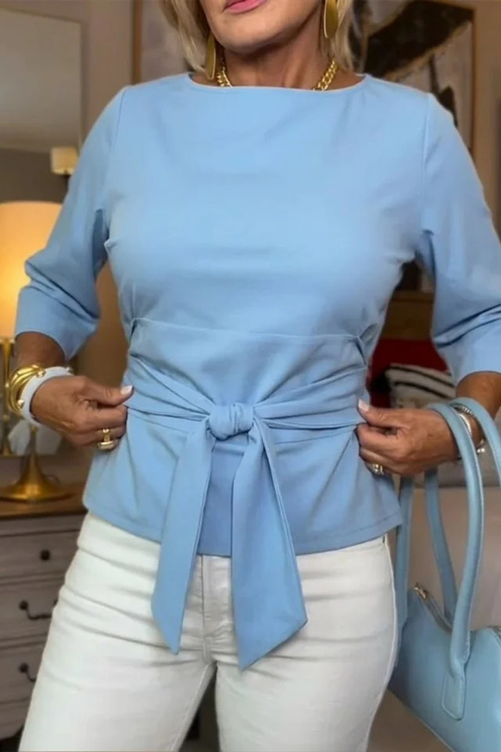 Maya – Elegant Top With Waist Cord