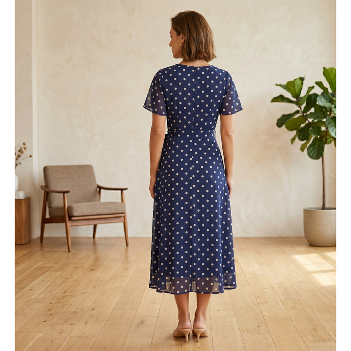 Melissa – Polka Dot Wrap Dress