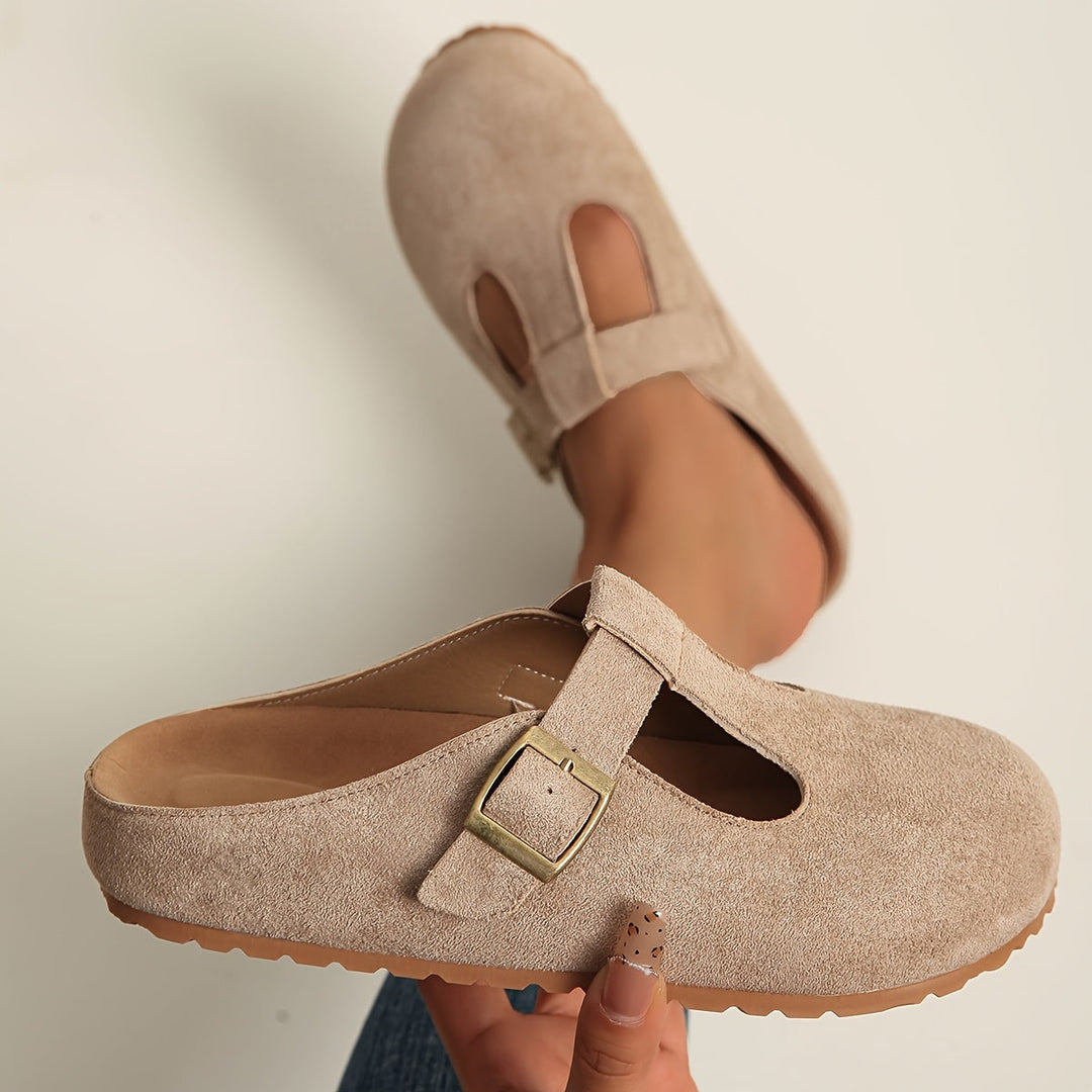 Joyce – Minimalist Buckle Clogs