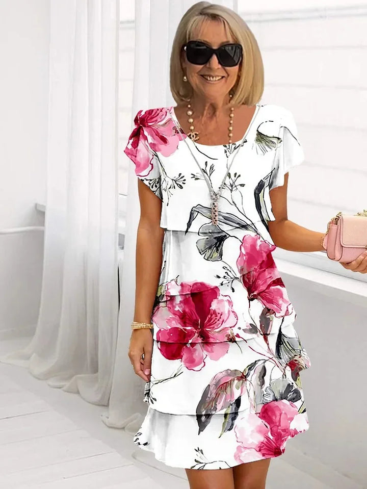 Lori – Elegant Comfort Ruffle Dress